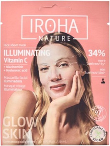 IROHA illuminating Vitamin C Face Sheet Mask 1 stk produktbillede