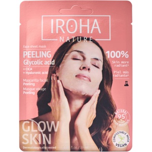 IROHA NATURE Peeling Glycolic Acid Face Sheet Mask Produktbild