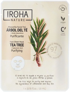 IROHA NATURE Purifying Tea Tree Face Sheet Mask produktbilde
