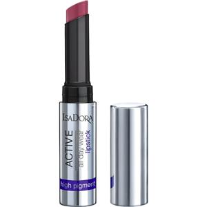 IsaDora Active All Day Wear Lipstick Hot Rose 1,6 g produkt bild