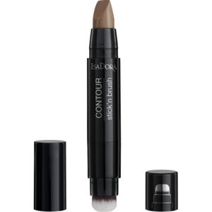 IsaDora Contour Stick'n Brush Dark Almond 4,2 g produkt bild