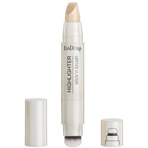 IsaDora Highlighter Stick'n Brush Sparkling Beige 3,6 g produkt bild