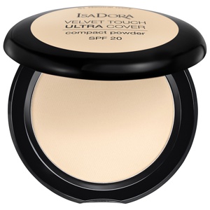 IsaDora Velvet Touch Ultra Cover Compact Powder SPF20 Fair Porcelain 7.5 g produkt bild