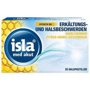 ISLA MED akut Zitrus-Honig Pastillen Produktbild