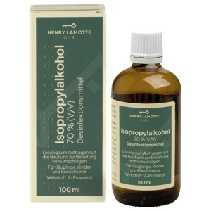 Isopropylalkohol 70% V / V Henry Lamotte, 100 ml Flüssigkeit Produktbild