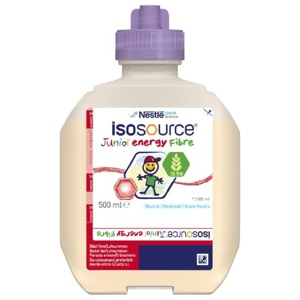Isosource Junior Energy Fibre sondnäring, neutral 12 x 500 milliliter produkt bild