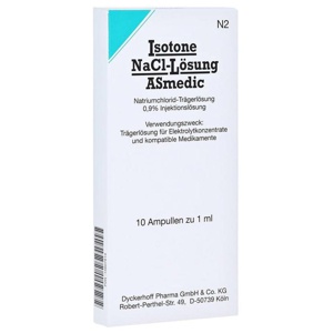 ISOTONE NaCl-Lösung ASmedic Injektionslsg.Amp. Produktbild