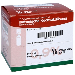 ISOTONISCHE Kochsalzlösung 0,9% Plastikampullen Produktbild
