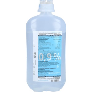 ISOTONISCHE NaCl 0,9% DELTAMEDICA Inf.-Lsg.Plastik Produktbild