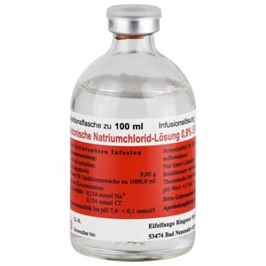 ISOTONISCHE NaCl Lösung 0,9% Eifelfango 10X100 ml Infusionslösung Produktbild