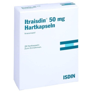 ITRAISDIN 50 mg Hartkapseln 28 St Hartkapseln Produktbild