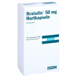 Itraisdin 50 mg Hartkapseln 30 St Hartkapseln Produktbild