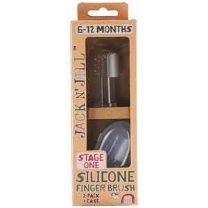 Jack N' Jill Silicone Finger Brush 2 pieces produktbillede
