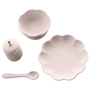 Jack o Juno Little Poppy Dining Set Light Pink produkt bild