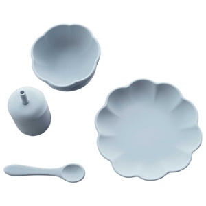 Jack o Juno Little Poppy Dining Set Pale Blue produkt bild