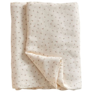 Jack o Juno Poppy in Bloom Muslin Blanket 1 st produkt bild