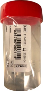 Jahpron Urinprøveglass m/lokk, 60 ml, 1 stk. produktbilde