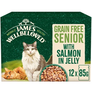 James Wellbeloved Grain-Free Senior 7+ Hypoallergenic Pouches - Salmon in Jelly product image
