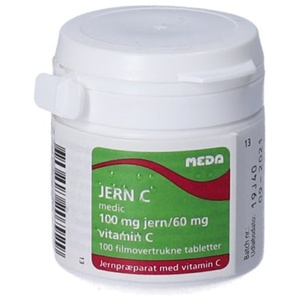 Jern C tablet 100 st. produktbillede