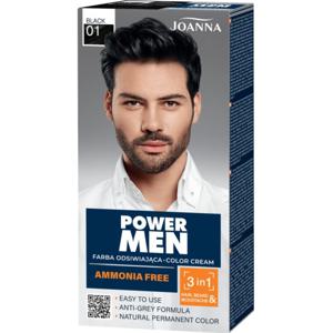 Joanna POWER MEN Permanent Color Cream 01 Black produkt bild