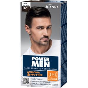 Joanna POWER MEN Permanent Color Cream 02 Dark Brown produkt bild