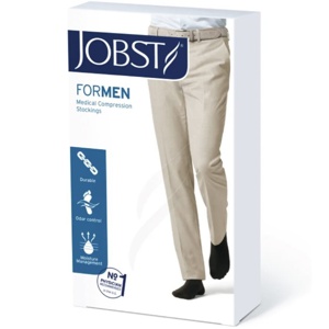 Jobst For Men K1 Lårstrømpe Sort M 1 par produktbilde