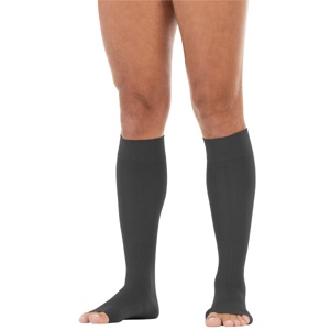 JOBST For Men Knestrømpe Uten Tå Klasse2, Small, sort, 1 par produktbilde
