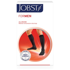 Jobst For Men klasse 2 knestrømpe sort M 1 par produktbilde