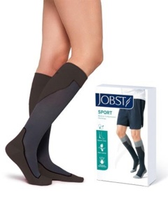 Jobst Sport Klasse 1 kne sort XL produktbilde