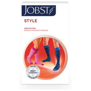 Jobst style K1 knestrømpe grå L produktbilde