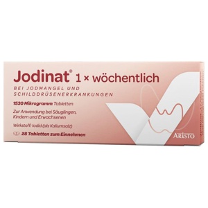 JODINAT 1x wöchentlich 1530 Mikrogramm Tabletten Produktbild