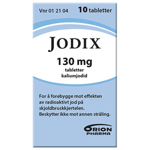 Jodix 130 mg tabletter 10 stk produktbilde