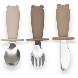 Jollein Bestickset Silikon Natural produkt bild