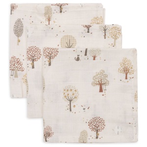Jollein Muslin Tvättlapp 31x31 cm Tiny Park 3 st produkt bild