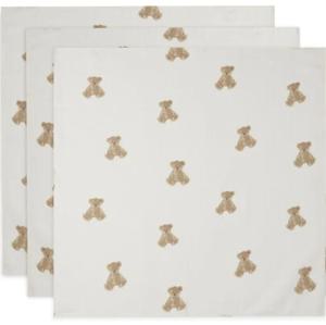 Jollein Muslinfilt 70x70cm Teddy Bear 3-pack produkt bild