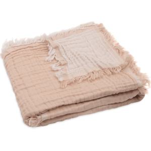 Jollein Muslinfilt Fringe 75x100cm Moonstone/Ivory GOTS produkt bild
