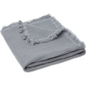 Jollein Muslinfilt Fringe Soft Grey produkt bild