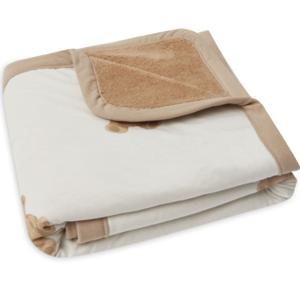 Jollein Pärlsammetfodrad filt Teddy Bear 75x100 cm produkt bild