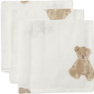 Jollein Tvättlapp Teddy Bear 3 st produkt bild