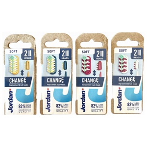 Jordan Change Replacement Brush Heads x2 Soft produktbillede