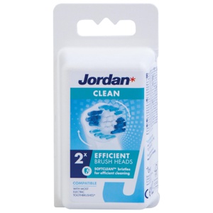 Jordan Clean refill tannbørstehode 2 stk produktbilde