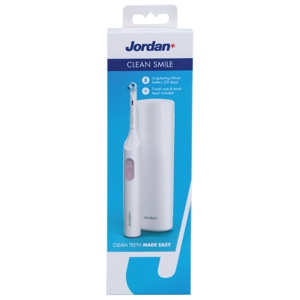 Jordan Clean Smile elektrisk tannbørste rosa 1 stk produktbilde