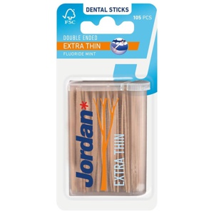 JORDAN Zahnhölzer Dental Sticks extra thin Produktbild