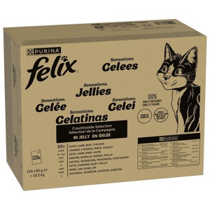 Jumbopack Felix "Sensations" Pouches 120 x 85 g Produktbild