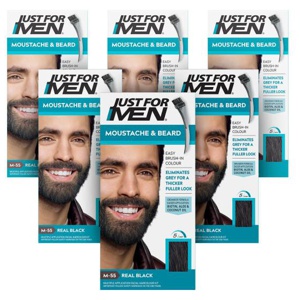 Just For Men Moustache & Beard Real Black Hair Dye M-55 product image