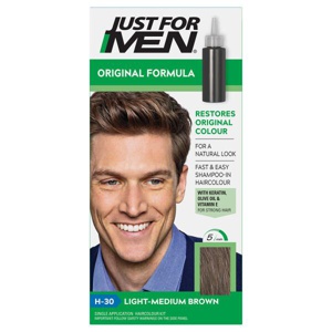 Just For Men Original Formula Light-Medium Brown Hair Dye H-30 product image