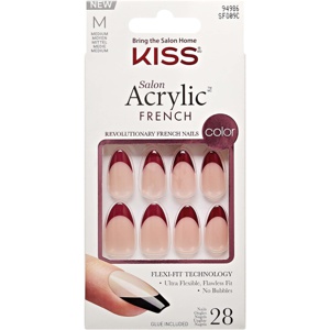 Künstliche Nägel Salon Acrylic French Catchy, 28 St Produktbild