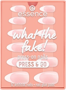 Künstliche Nägel What The Fake! Press & Go 01 French Nails, 12 St Produktbild
