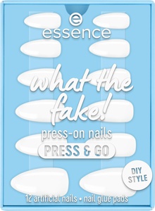 Künstliche Nägel What The Fake! Press & Go 02 Bare White, 12 St Produktbild