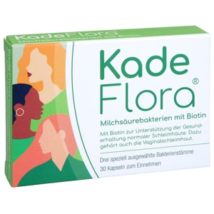 KADEFLORA Milchsäurebakterien mit Biotin Kapseln Produktbild